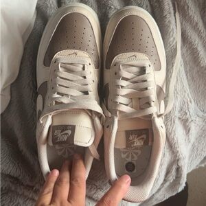 Nike Mesh Sneakers in Cream